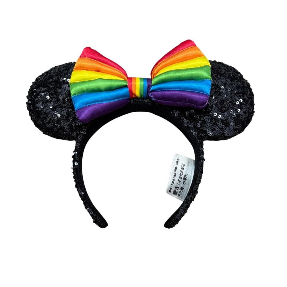 Disney Park Minnie Mouse Sequin Rainbow Collection Headband